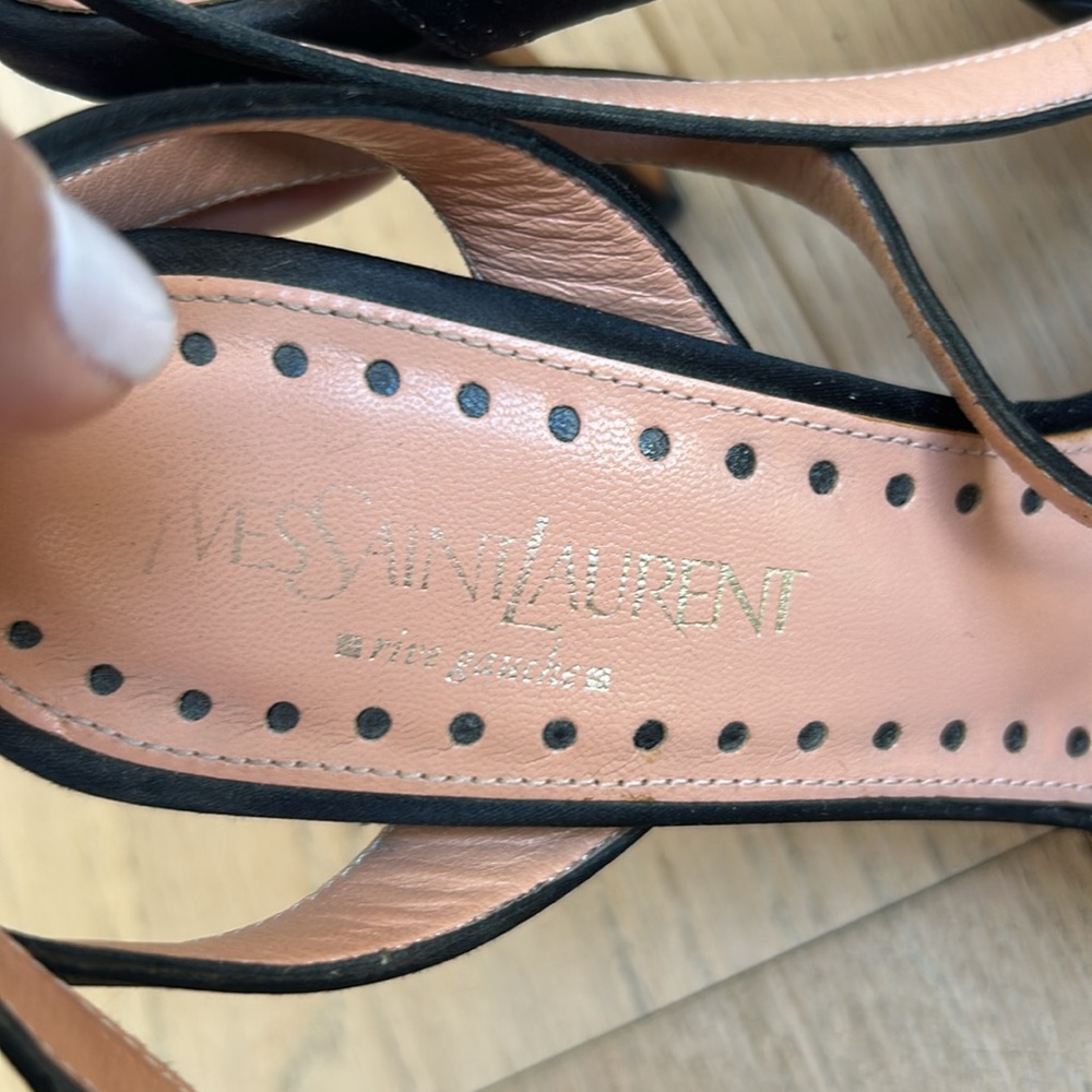 Yves Saint Laurent open toe heels - Picture 5 of 5